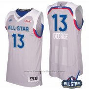 Maglia All Star 2017 Indiana Pacers Paul George #13 Grigio