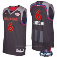 Maglia All Star 2017 Los Angeles Clippers DeAndre Jordan #6 Nero