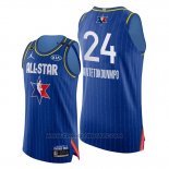 Maglia All Star 2020 Bucks Giannis Antetokounmpo #24 Blu