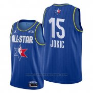 Maglia All Star 2020 Denver Nuggets Nikola Jokic #15 Blu