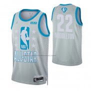 Maglia All Star 2022 Milwaukee Bucks Khris Middleton #22 Grigio