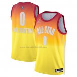 Maglia All Star 2023 Indiana Pacers Tyrese Haliburton #0 Arancione