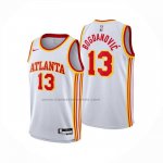 Maglia Atlanta Hawks Bogdan Bogdanovic No 13 Association 2024-25 Bianco