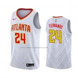 Maglia Atlanta Hawks Bruno Fernando #24 Association Bianco