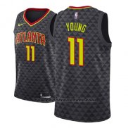 Maglia Atlanta Hawks Trae Young #11 Icon 2018 Nero