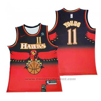 Maglia Atlanta Hawks Trae Young #11 Retro Rosso