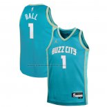 Maglia Bambino Charlotte Hornets LaMelo Ball #1 Citta 2023-24 Verde