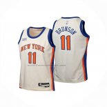 Maglia Bambino New York Knicks Jalen Brunson No 11 Citta 2025-26 Crema