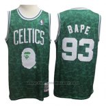 Maglia Boston Celtics Bape #93 Verde Hardwood Classic