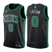 Maglia Boston Celtics Jayson Tatum #0 2017-18 Nero