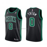 Maglia Boston Celtics Jayson Tatum NO 0 Statement 2021-22 Nero