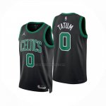 Maglia Boston Celtics Jayson Tatum No 0 Statement 2023-25 Nero