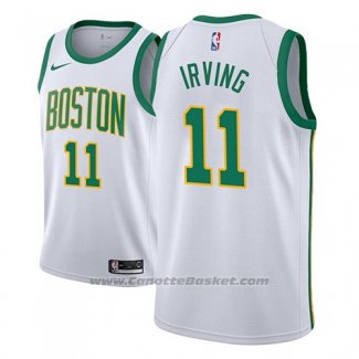 Maglia Boston Celtics Kyrie Irving #11 Citta 2018-19 Bianco