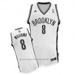 Maglia Brooklyn Nets Deron Williams #8 Bianco