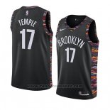 Maglia Brooklyn Nets Garrett Temple #17 Citta 2019 Nero