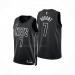 Maglia Brooklyn Nets Kevin Durant No 7 Statement 2025-26 Nero