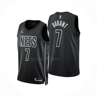 Maglia Brooklyn Nets Kevin Durant No 7 Statement 2025-26 Nero