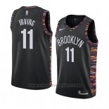 Maglia Brooklyn Nets Kyrie Irving #11 Citta 2019-20 Nero