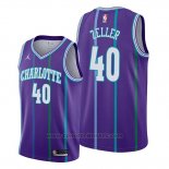 Maglia Charlotte Hornets Cody Zeller #40 Classic 2019-20 Viola