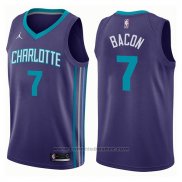 Maglia Charlotte Hornets Dwayne Bacon #7 Statement 2017-18 Viola