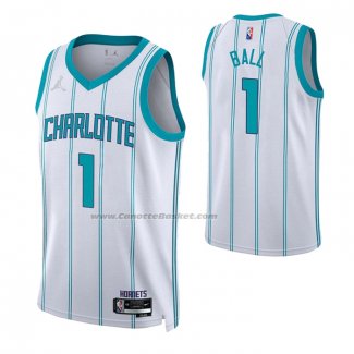 Maglia Charlotte Hornets Lamelo Ball #1 Association 2022-23 Bianco