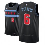 Maglia Chicago Bulls Cristiano Felicio #6 Citta 2018-19 Nero