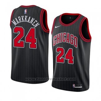 Maglia Chicago Bulls Lauri Markkanen #24 Statement 2019-20 Nero