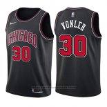 Maglia Chicago Bulls Noah Vonleh #30 Statement 2017-18 Nero