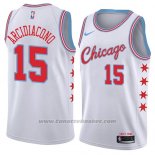 Maglia Chicago Bulls Ryan Arcidiacono #15 Citta 2018 Bianco