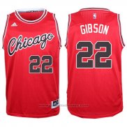 Maglia Chicago Bulls Taj Gibson #22 Retro Rosso