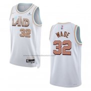 Maglia Cleveland Cavaliers Dean Wade #32 Citta 2022-23 Bianco