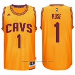 Maglia Cleveland Cavaliers Derrick Rose #1 Giallo