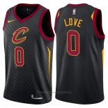 Maglia Cleveland Cavaliers Kevin Love #0 Statement 2017-18 Nero