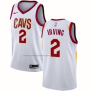 Maglia Cleveland Cavaliers Kyrie Irving NO 2 Association 2017-18 Bianco