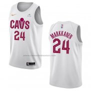 Maglia Cleveland Cavaliers Lauri Markkanen NO 24 Association 2022-23 Bianco