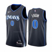 Maglia Dallas Mavericks Dante Exum #0 Citta 2023-24 Blu