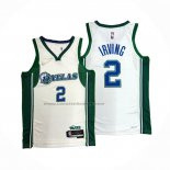 Maglia Dallas Mavericks Kyrie Irving #2 Citta Bianco