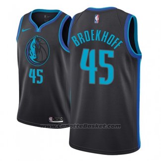 Maglia Dallas Mavericks Ryan Broekhoff #45 Citta 2018-19 Blu