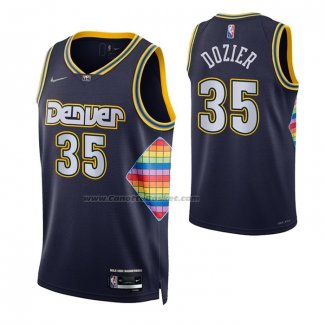 Maglia Denver Nuggets PJ Dozier NO 35 Citta 2021-22 Blu