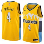 Maglia Denver Nuggets Paul Millsap #4 Statement 2018 Giallo