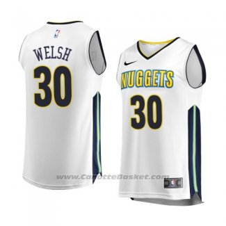 Maglia Denver Nuggets Thomas Welsh #30 Association 2017-18 Bianco
