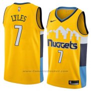 Maglia Denver Nuggets Trey Lyles #7 Statement 2018 Giallo