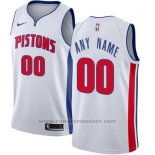 Maglia Detroit Nike Pistons Personalizzate 17-18 Bianco