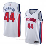 Maglia Detroit Pistons Luis Montero #44 Association 2018 Bianco
