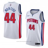 Maglia Detroit Pistons Luis Montero #44 Association 2018 Bianco