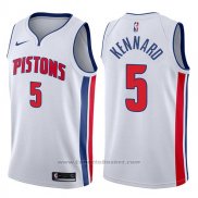 Maglia Detroit Pistons Luke Kennard #5 Association 2017-18 Bianco