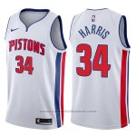 Maglia Detroit Pistons Tobias Harris #34 Association 2017-18 Bianco