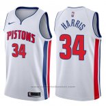 Maglia Detroit Pistons Tobias Harris #34 Association 2017-18 Bianco