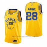 Maglia Golden State Warriors Alfonzo Mckinnie #28 Hardwood Classic 2018-19 Giallo