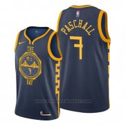 Maglia Golden State Warriors Eric Paschall #7 Citta 2019-20 Blu